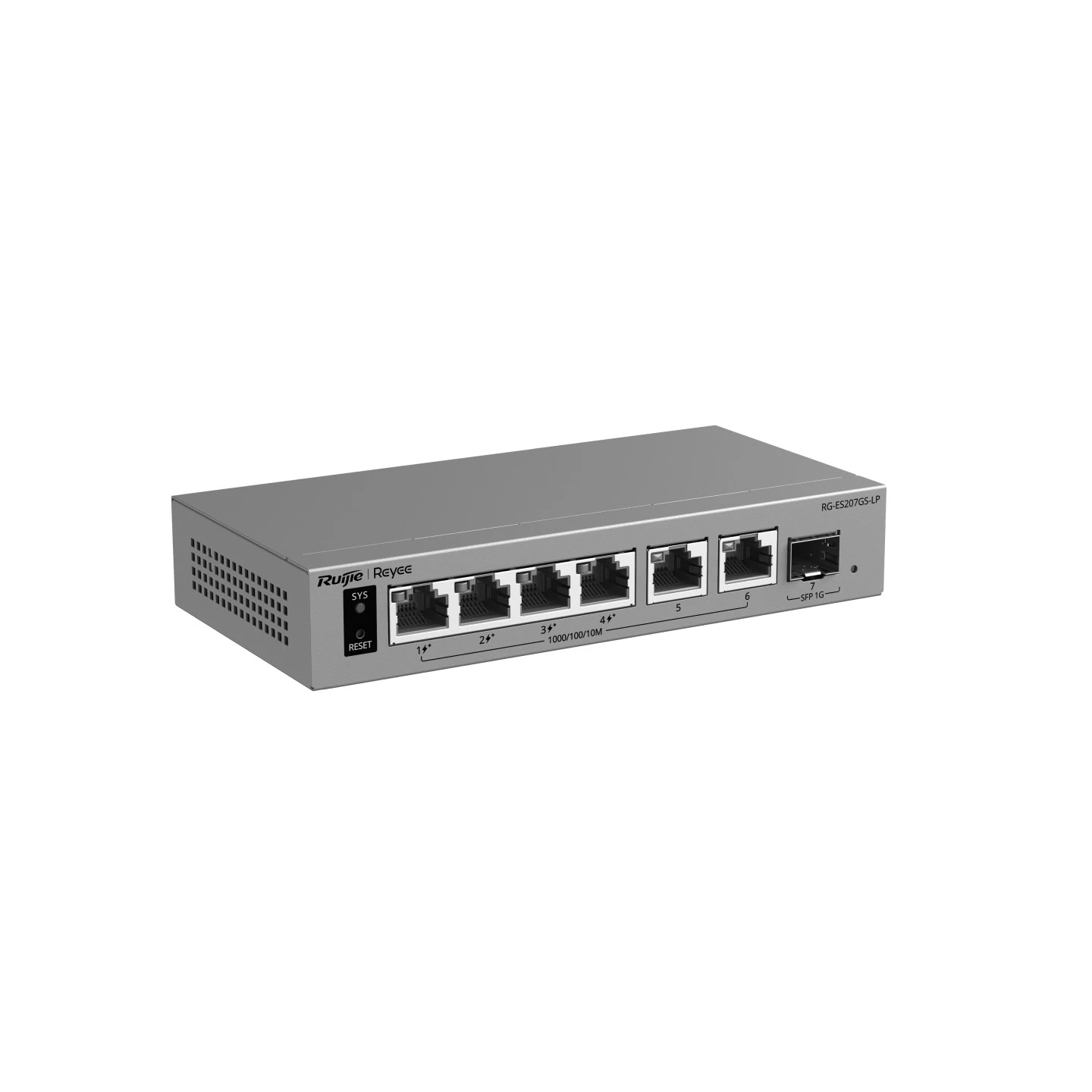 Коммутатор Ruijie Reyee RG-ES207GS-LP (UA) Fast Ethernet (10 / 100 Мбит / с): нет; Gigabit