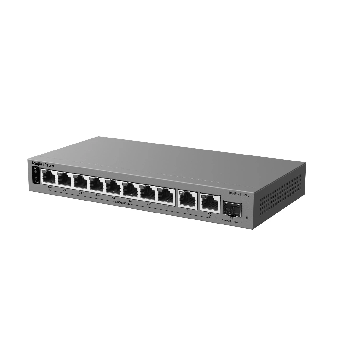 Коммутатор Ruijie Reyee RG-ES211GS-LP (UA) Fast Ethernet (10 / 100 Мбит / с): нет; Gigabit