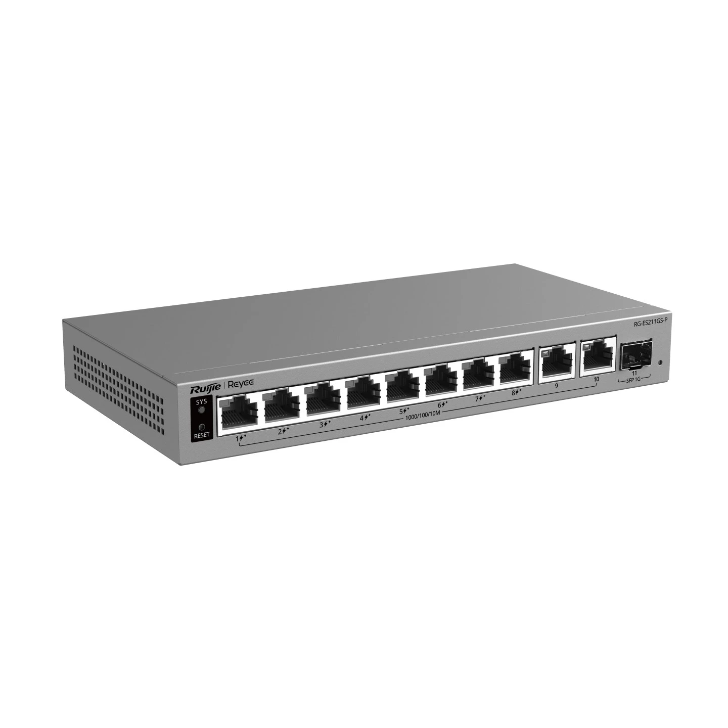 Коммутатор Ruijie Reyee RG-ES211GS-P (UA) Fast Ethernet (10 / 100 Мбит / с): нет; Gigabit