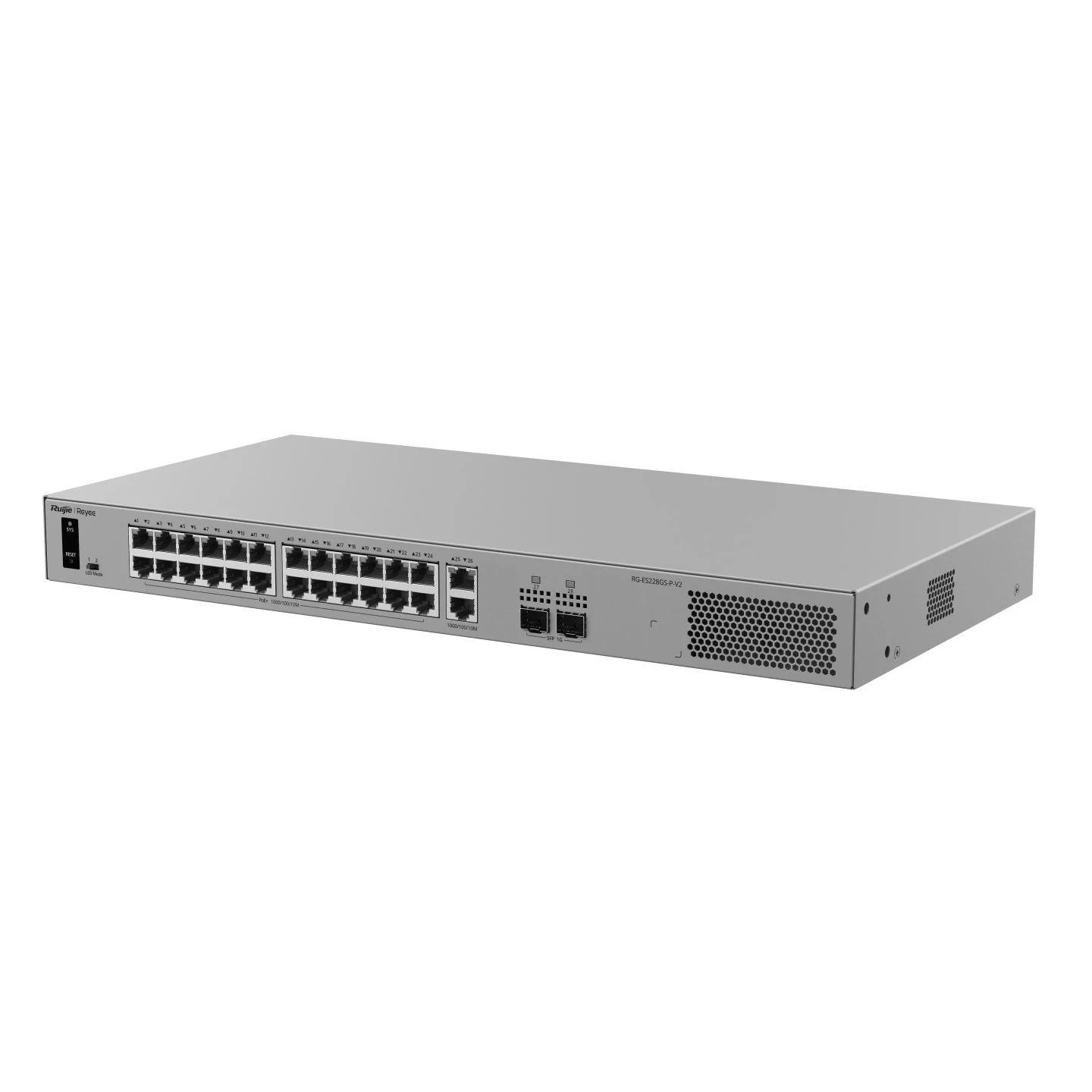 Коммутатор Ruijie Reyee RG-ES228GS-P-V2 (UA) Fast Ethernet (10 / 100 Мбит / с): нет; Gigabit