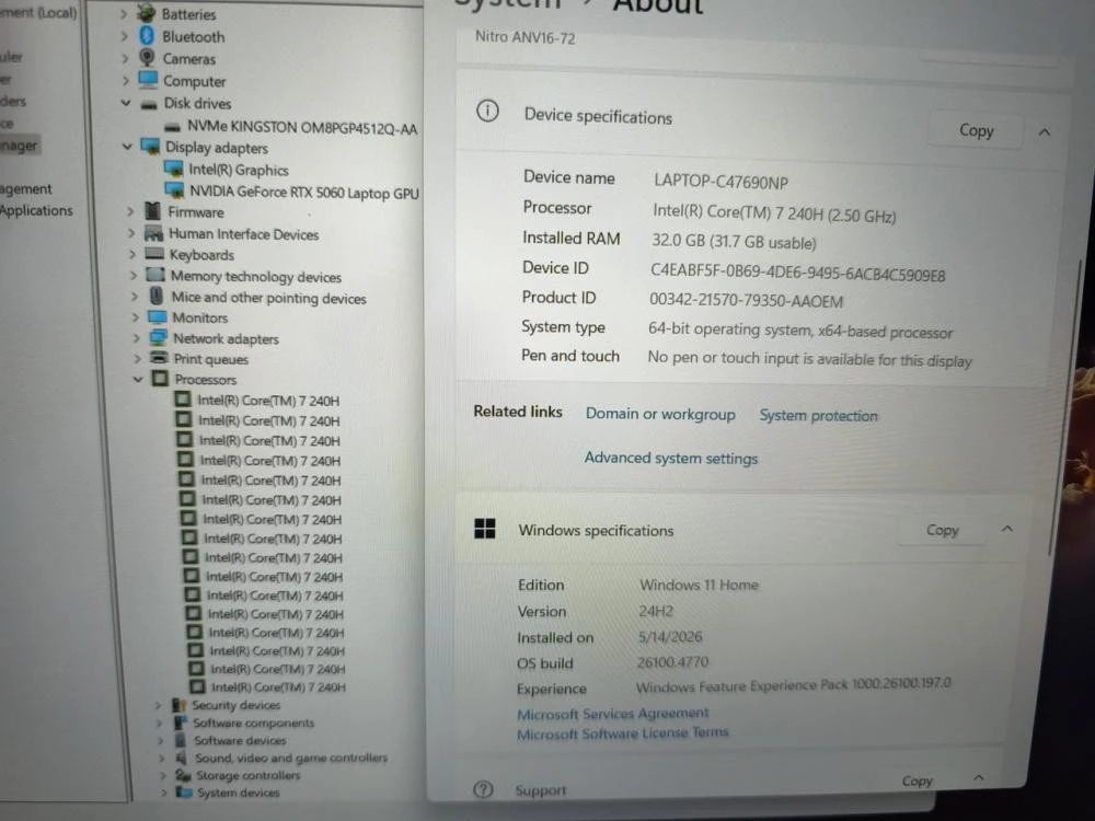 Acer Nitro V 16 ANV16-72-73VJ (NH.U2EAA.002)