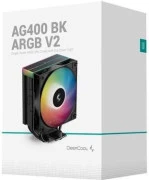 Воздушное охлаждение Deepcool AG400 BK ARGB V2 Black (R-AG400-BKAMMN-GJD) (UA)