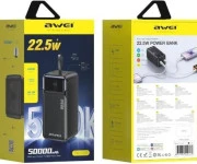 Awei PA-106 50000mAh Black (6954284029537) (UA)