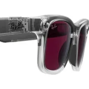 Смарт-окуляри Ray-Ban Meta Wayfarer Gen 2 Lim.Ed. Stand.Matte Transparent Frame/Clear/Ruby Tr.Lens (RW4012 6770MI 50-22)