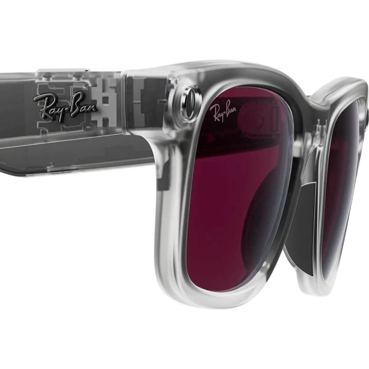 Смарт-окуляри Ray-Ban Meta Wayfarer Gen 2 Lim.Ed. Stand.Matte Transparent Frame/Clear/Ruby Tr.Lens (RW4012 6770MI 50-22)