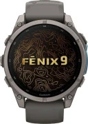Смарт-часы Garmin Fenix 9 47mm Titanium with Pebble Gray Silicone Band (010-04762-00/01)