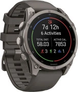 Смарт-часы Garmin Fenix 9 47mm Titanium with Pebble Gray Silicone Band (010-04762-00/01)