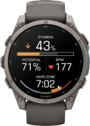 Смарт-часы Garmin Fenix 9 47mm Titanium with Pebble Gray Silicone Band (010-04762-00/01)