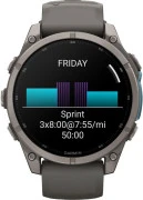 Смарт-часы Garmin Fenix 9 47mm Titanium with Pebble Gray Silicone Band (010-04762-00/01)