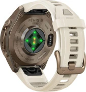 Смарт-часы Garmin Fenix 9 Pro 43mm Autumn Gold Titanium with Cream/French Gray Silicone Band (010-04335-25/26)