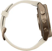 Смарт-часы Garmin Fenix 9 Pro 43mm Autumn Gold Titanium with Cream/French Gray Silicone Band (010-04335-25/26)