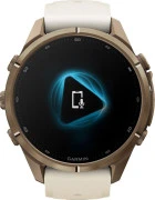 Смарт-часы Garmin Fenix 9 Pro 43mm Autumn Gold Titanium with Cream/French Gray Silicone Band (010-04335-25/26)