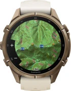 Смарт-часы Garmin Fenix 9 Pro 43mm Autumn Gold Titanium with Cream/French Gray Silicone Band (010-04335-25/26)