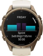 Смарт-часы Garmin Fenix 9 Pro 43mm Autumn Gold Titanium with Cream/French Gray Silicone Band (010-04335-25/26)