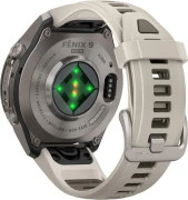 Смарт-часы Garmin Fenix 9 Pro inReach 43mm Titanium with Fog Gray/Dark Sandstone Silicone Band (010-04335-80/81)