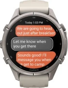 Смарт-часы Garmin Fenix 9 Pro inReach 43mm Titanium with Fog Gray/Dark Sandstone Silicone Band (010-04335-80/81)
