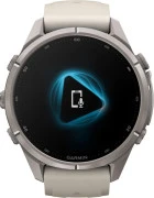 Смарт-часы Garmin Fenix 9 Pro inReach 43mm Titanium with Fog Gray/Dark Sandstone Silicone Band (010-04335-80/81)
