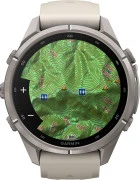 Смарт-часы Garmin Fenix 9 Pro inReach 43mm Titanium with Fog Gray/Dark Sandstone Silicone Band (010-04335-80/81)