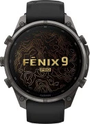 Смарт-часы Garmin Fenix 9 Pro inReach 47mm Carbon Gray DLC Titanium w. Black/Pebble Gray Silicone B. (010-04336-10/11)