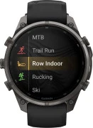 Смарт-часы Garmin Fenix 9 Pro inReach 47mm Carbon Gray DLC Titanium w. Black/Pebble Gray Silicone B. (010-04336-10/11)