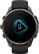 Смарт-часы Garmin Fenix 9 Pro inReach 47mm Carbon Gray DLC Titanium w. Black/Pebble Gray Silicone B. (010-04336-10/11)