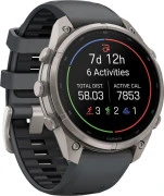 Смарт-часы Garmin Fenix 9 Pro inReach 47mm Titanium with Graphite/Black Silicone Band (010-04336-20/21)