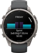 Смарт-часы Garmin Fenix 9 Pro inReach 47mm Titanium with Graphite/Black Silicone Band (010-04336-20/21)