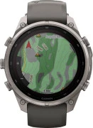 Смарт-часы Garmin Fenix 9 Pro inReach Solar 47mm Titanium with Pebble Gray/Silver Gray Silicone Band (010-04338-00/01)