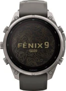 Смарт-часы Garmin Fenix 9 Pro inReach Solar 47mm Titanium with Pebble Gray/Silver Gray Silicone Band (010-04338-00/01)