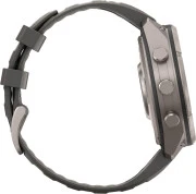 Смарт-часы Garmin Fenix 9 Pro inReach Solar 47mm Titanium with Pebble Gray/Silver Gray Silicone Band (010-04338-00/01)