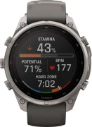 Смарт-часы Garmin Fenix 9 Pro inReach Solar 47mm Titanium with Pebble Gray/Silver Gray Silicone Band (010-04338-00/01)