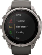 Смарт-часы Garmin Fenix 9 Pro inReach Solar 51mm Titanium with Pebble Gray/Silver Gray Silicone Band (010-04339-00/01)