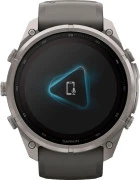 Смарт-часы Garmin Fenix 9 Pro inReach Solar 51mm Titanium with Pebble Gray/Silver Gray Silicone Band (010-04339-00/01)
