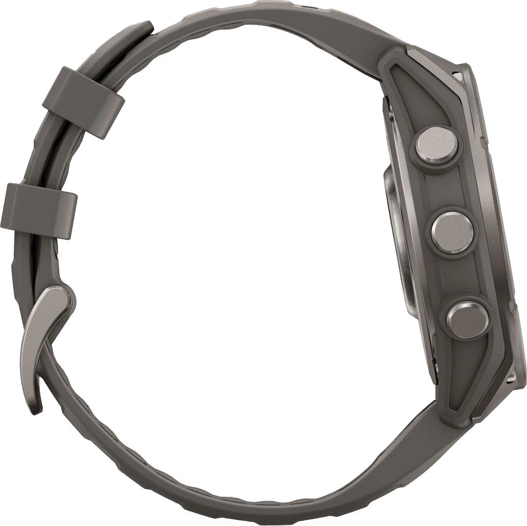 Смарт-годинники Garmin Fenix 9 47mm Titanium with Pebble Gray Silicone Band (010-04762-00/01)
