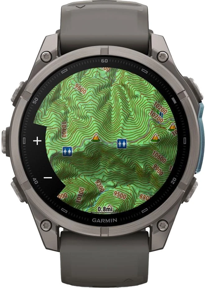 Смарт-годинники Garmin Fenix 9 47mm Titanium with Pebble Gray Silicone Band (010-04762-00/01)