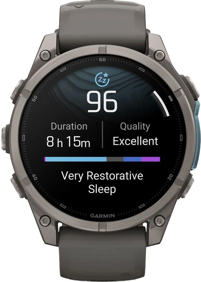 Смарт-годинники Garmin Fenix 9 47mm Titanium with Pebble Gray Silicone Band (010-04762-00/01)