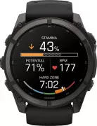 Смарт-годинники Garmin Fenix 9 51mm Carbon Gray DLC Titanium з чорним силіконовим ремінцем (010-04763-10/11)