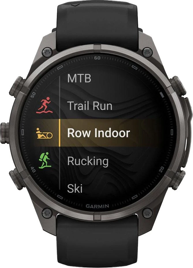 Смарт-годинники Garmin Fenix 9 Pro inReach 47mm Carbon Gray DLC Titanium з чорним/гальковим силиконом B. (010-04336-10/11)