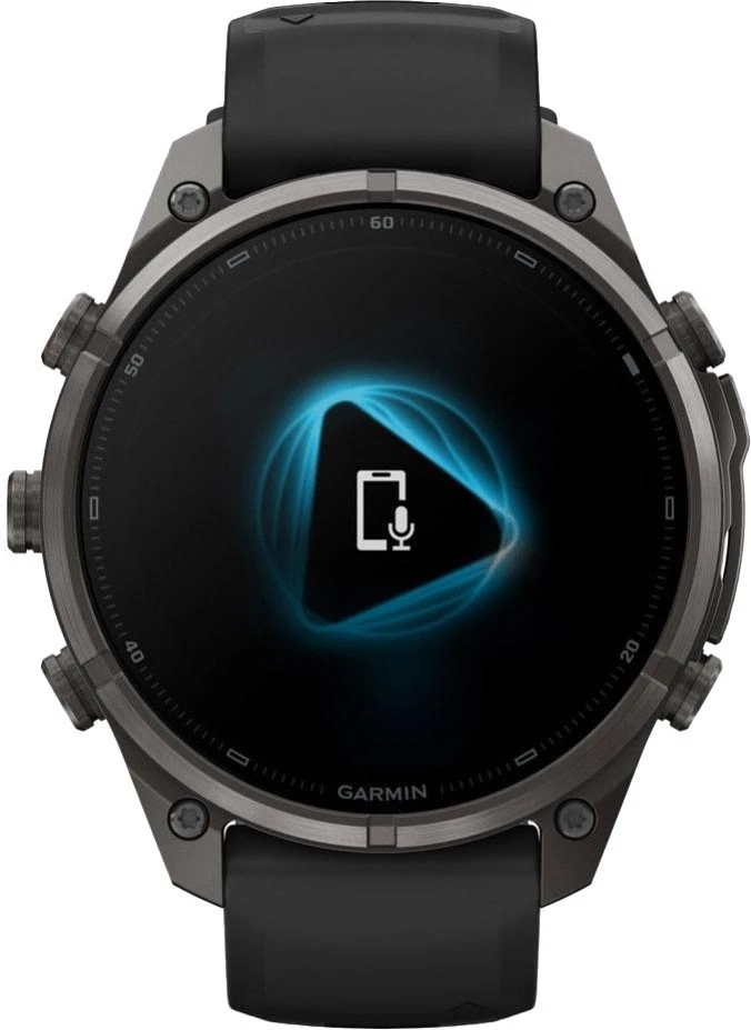 Смарт-годинники Garmin Fenix 9 Pro inReach 47mm Carbon Gray DLC Titanium з чорним/гальковим силиконом B. (010-04336-10/11)