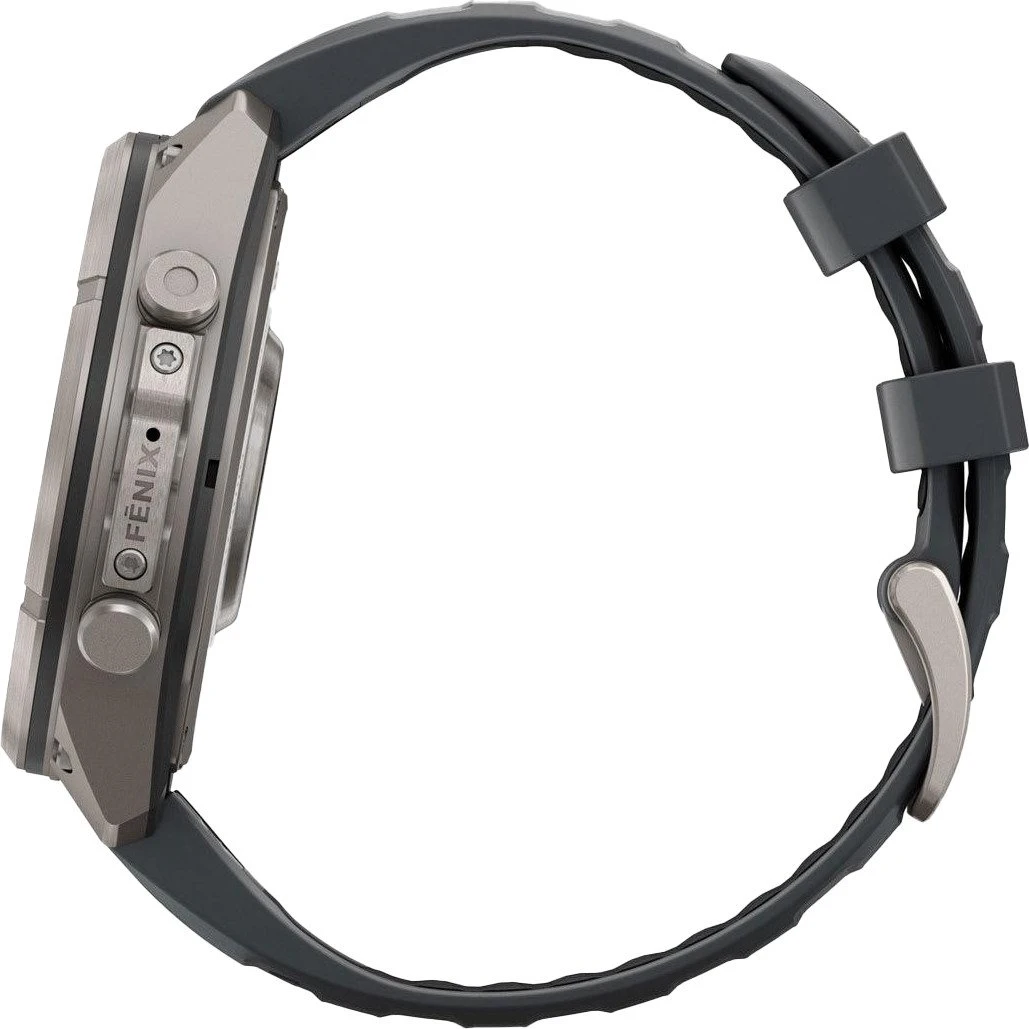 Смарт-часы Garmin Fenix 9 Pro inReach 47mm Titanium with Graphite/Black Silicone Band (010-04336-20/21)