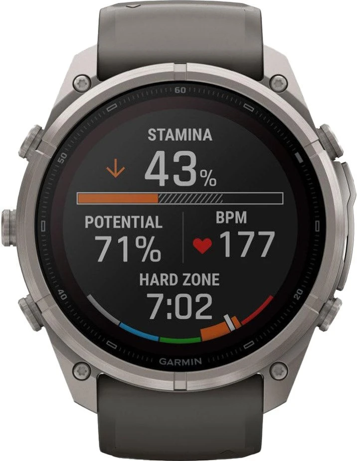 Смарт-часы Garmin Fenix 9 Pro inReach Solar 51mm Titanium with Pebble Gray/Silver Gray Silicone Band (010-04339-00/01)