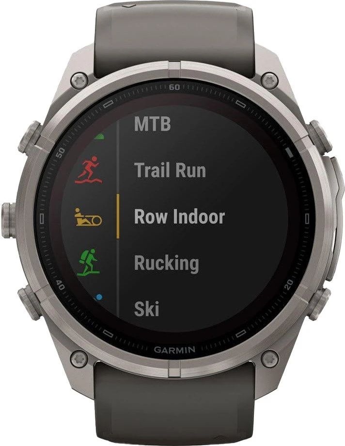 Смарт-часы Garmin Fenix 9 Pro inReach Solar 51mm Titanium with Pebble Gray/Silver Gray Silicone Band (010-04339-00/01)