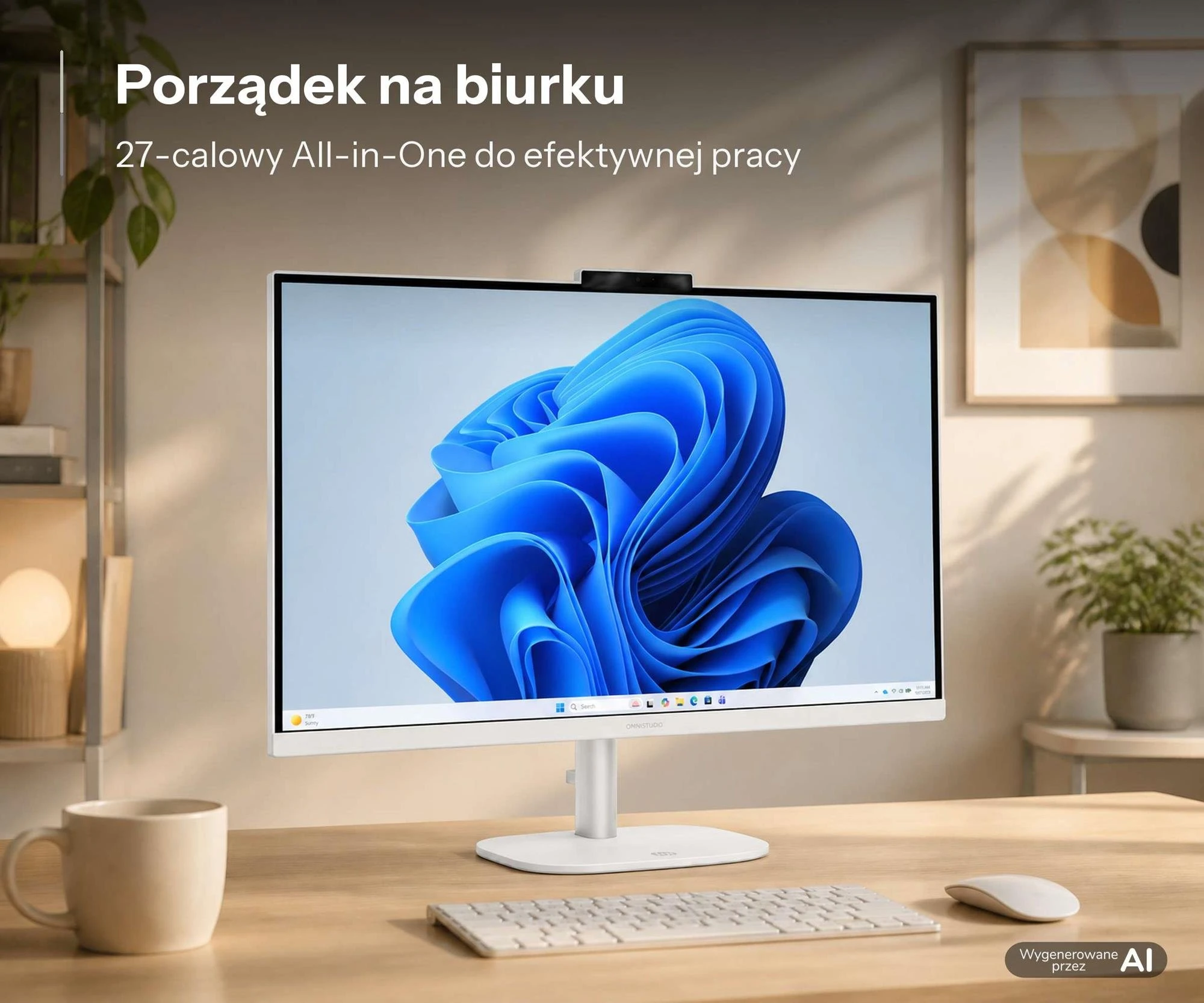 HP OmniStudio AIO 27 Ryzen 5-40/16GB/512/Win11 120Hz White (27-cv0006nw (E1FC1EA)) EU
