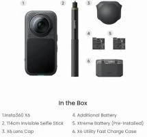Insta360 X6 Essentials Bundle Midnight Black (CINSABXA-X603)