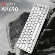 Ajazz AK690 Peach Mist Switch USB UA White (AK690-PM-W) (UA)