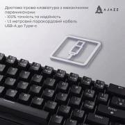 Ajazz AK690 Peach Mist Switch USB UA White (AK690-PM-W) (UA)