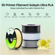 Пластик для 3D-принтера Creality Soleyin PLA ULTRA 1kg, 1.75mm, чорний (3301010500) (UA)