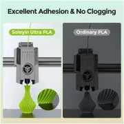 Пластик для 3D-принтера Creality Soleyin PLA ULTRA 1kg, 1.75mm, чорний (3301010500) (UA)