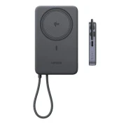 Ugreen 10000mAh 30W 1xUSB-C + 15W Magnetic Wireless + cable USB-C black (75982B) (UA)