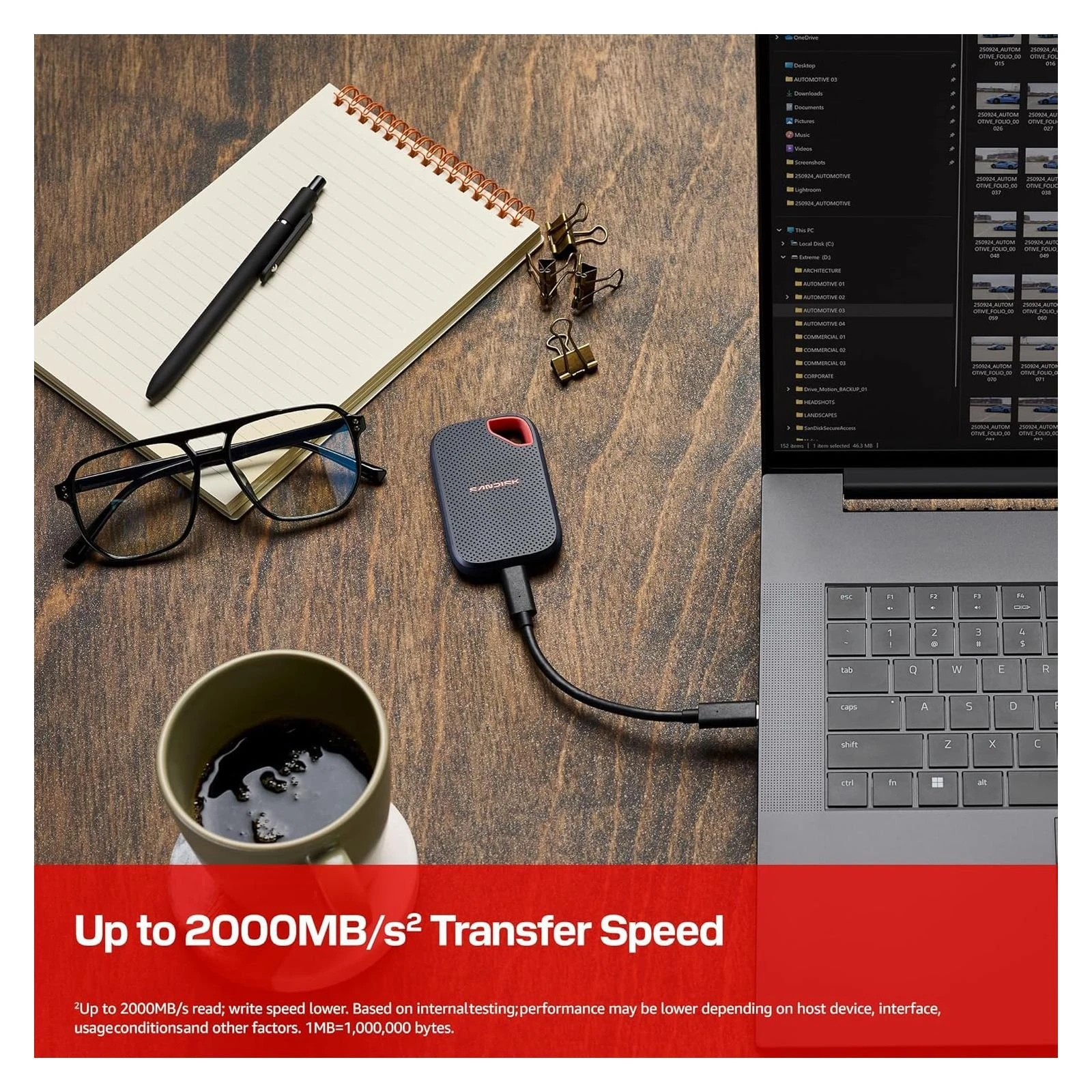 USB 3.2 1TB SanDisk (SDSSDE70-1T00-G25) (UA) Тип накопителя: внешний; Объем